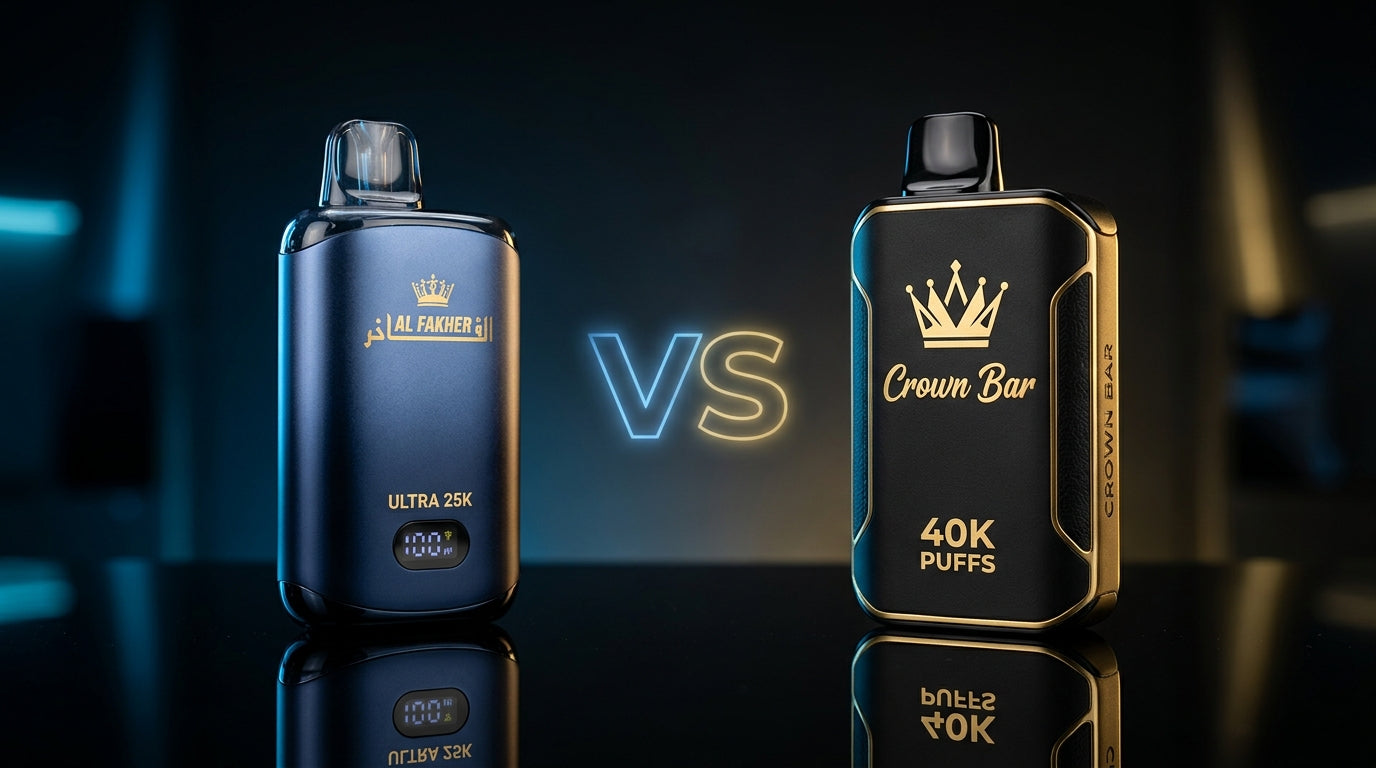 Al Fakher Ultra 25K vs Crown Bar 40K