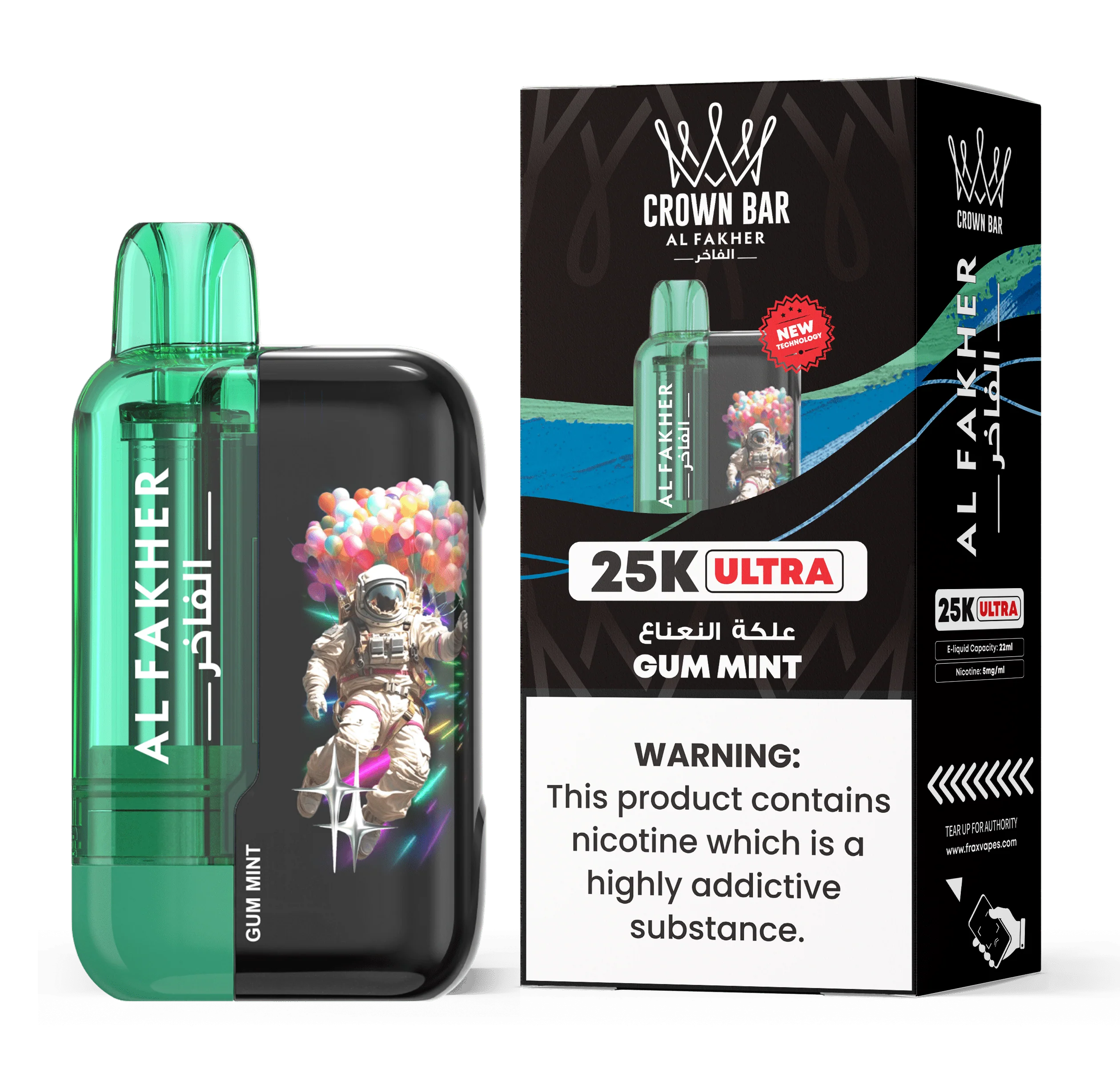 al fakher gum mint vape , disposable vape