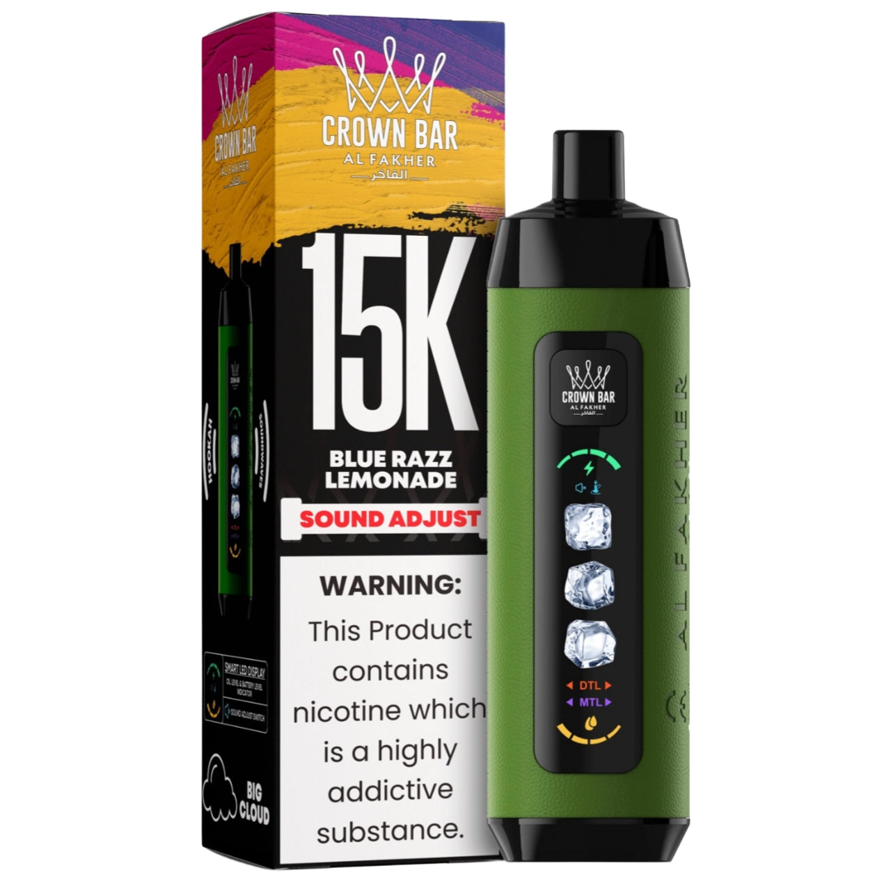al fakher mint ice control crown bar hypermax disposable vape
