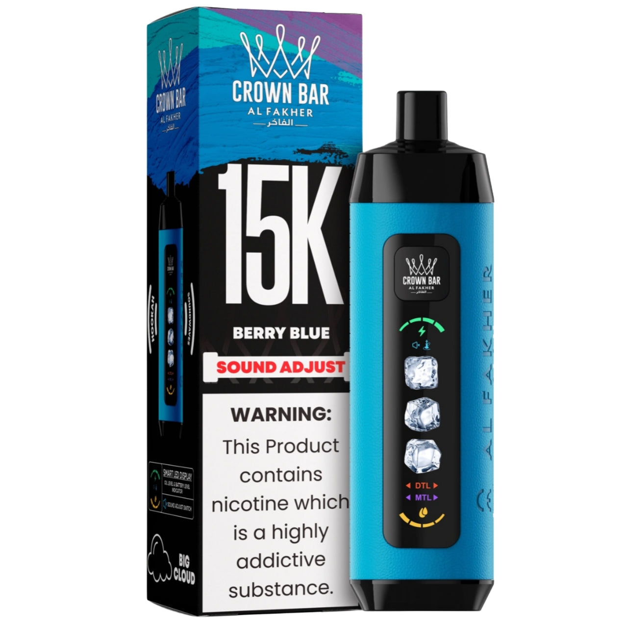 al fakher ice control crown bar disposable