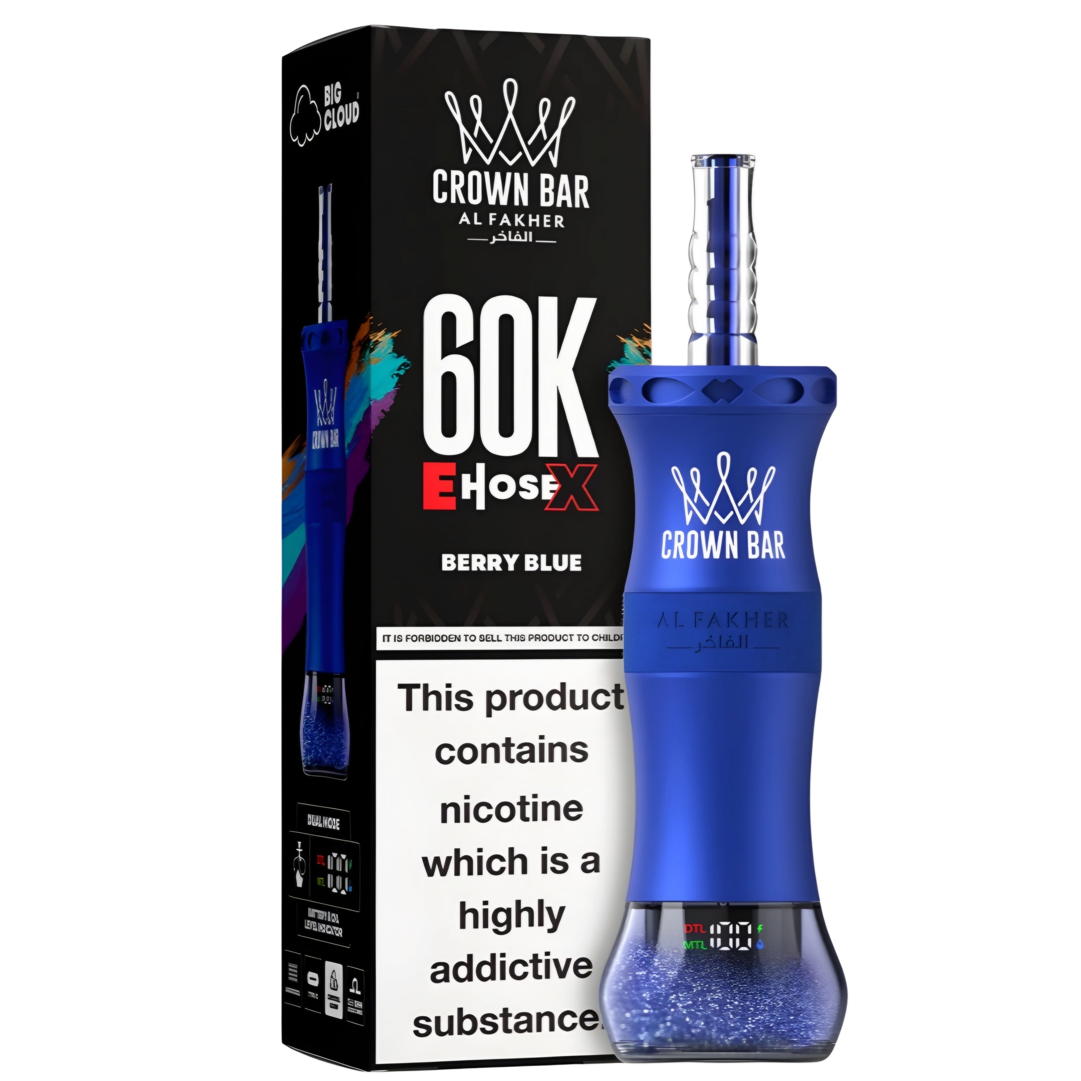 Buy al fakher berry BLUE 6mg Disposable Vape
