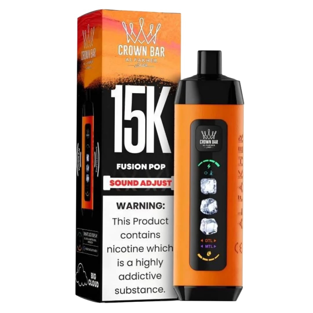 al fakher ice control crown bar disposable fusion pop disposable vape Pakistan