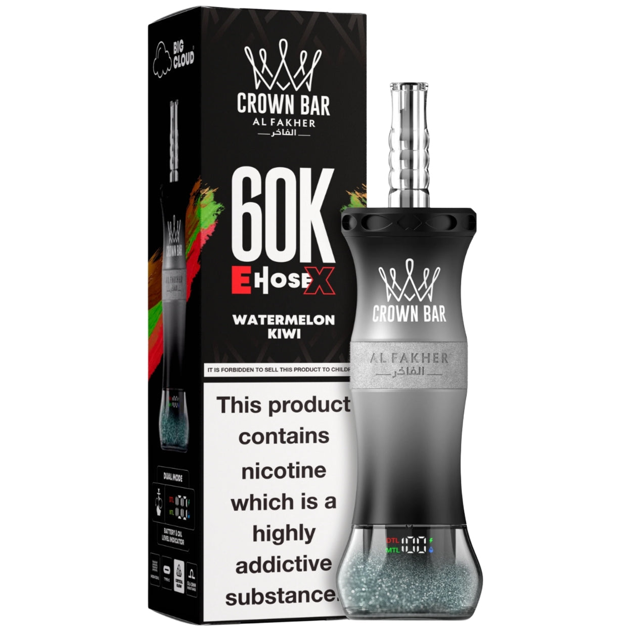al fakher ehose 60k disposable vape , Al Fakher WATERMELON KIWI