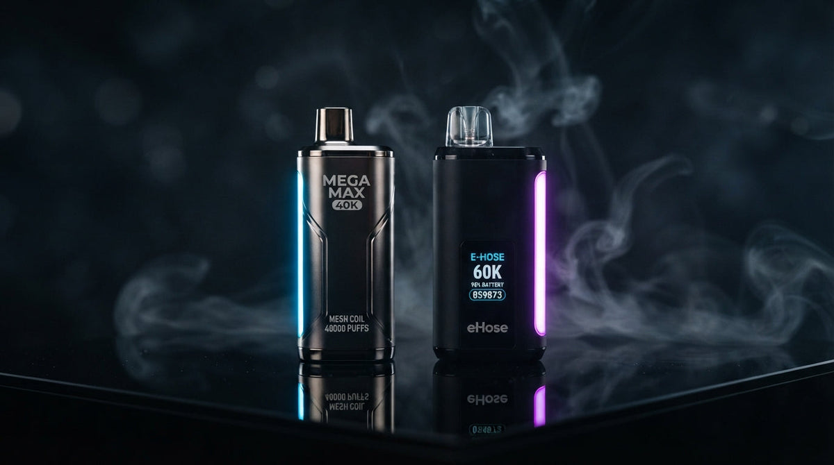 Al Fakher Mega Max 40K vs eHose 60K