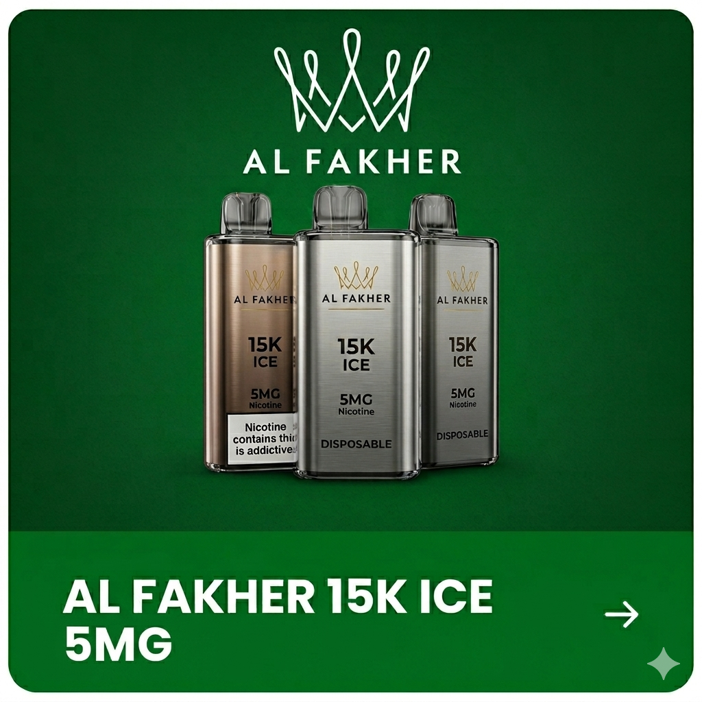 Buy Al Fakher 15K Ice Adjust & Crown Bar Disposable Vape in Pakistan