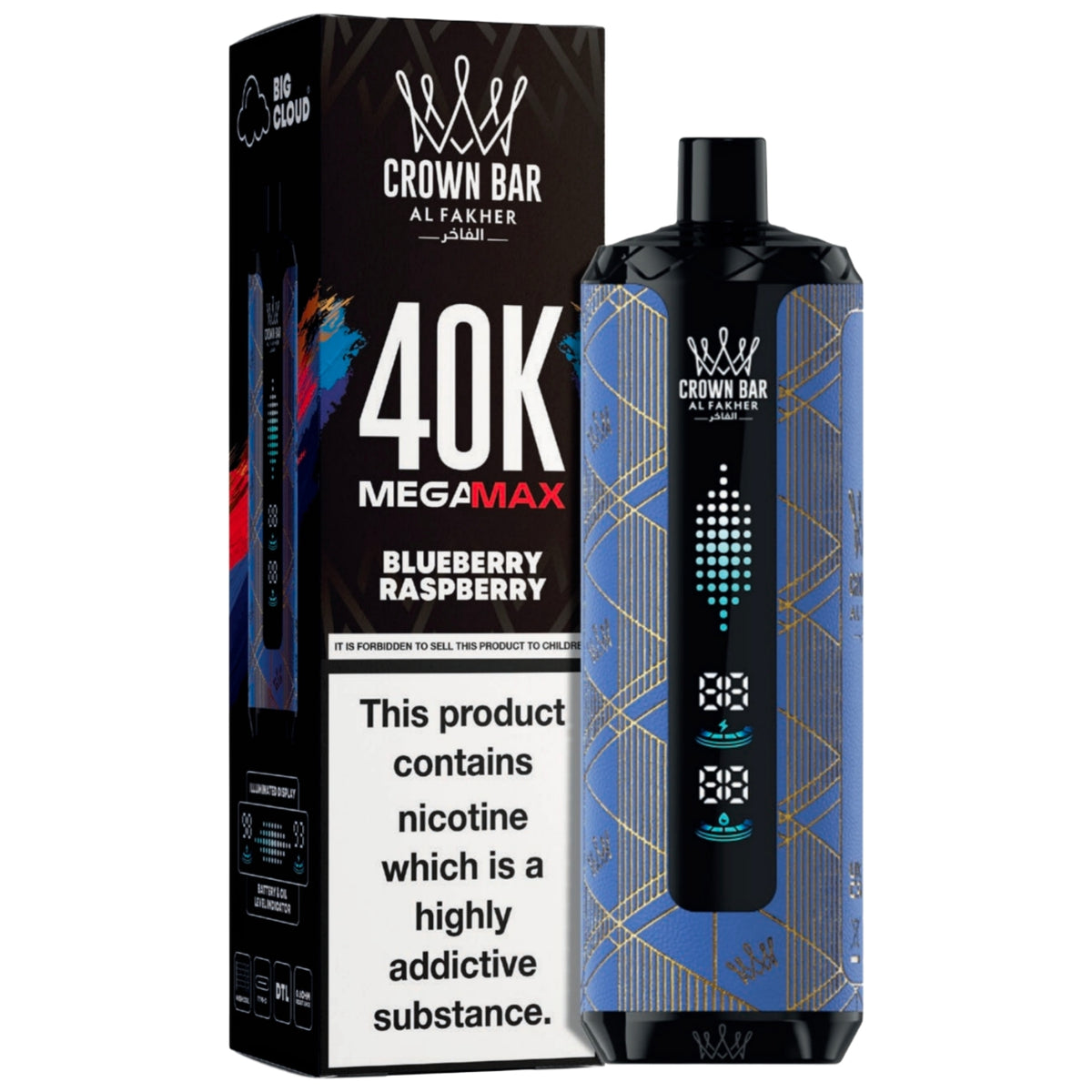 BLUEBERRY RASPBERRY - AL FAKHER MEGA MAX 40K DISPOSABLE