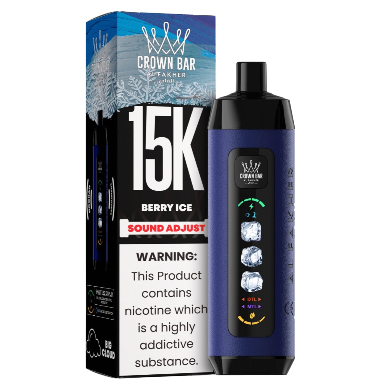 al fakher ice control crown bar disposable