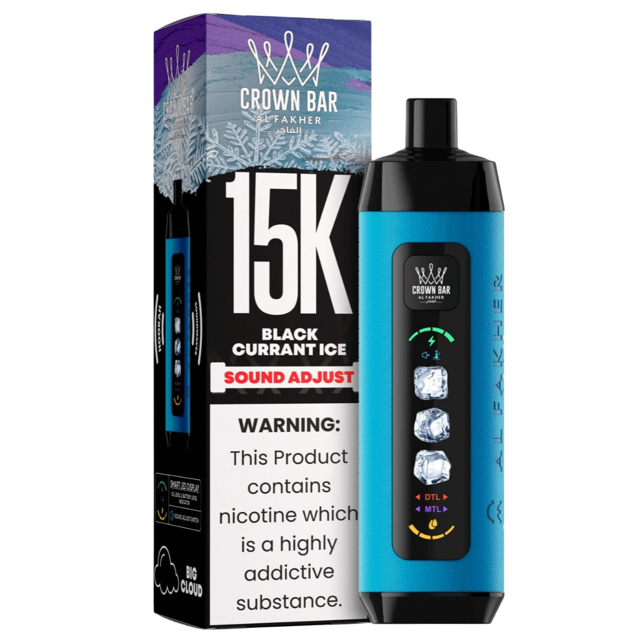 al fakher ice control crown bar disposable