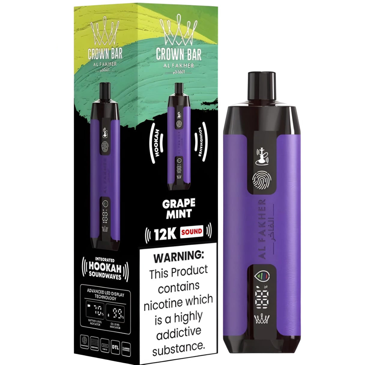 al fakher crown bar 12k disposable price in pakistan