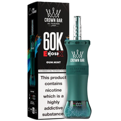 al fakher ehose 60k disposable , al fakher GUM mint 6mg Disposable Vape in pakistan