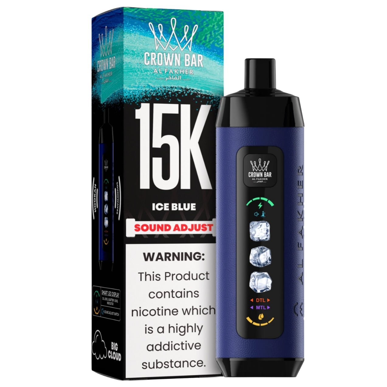 al fakher ice control crown bar disposable