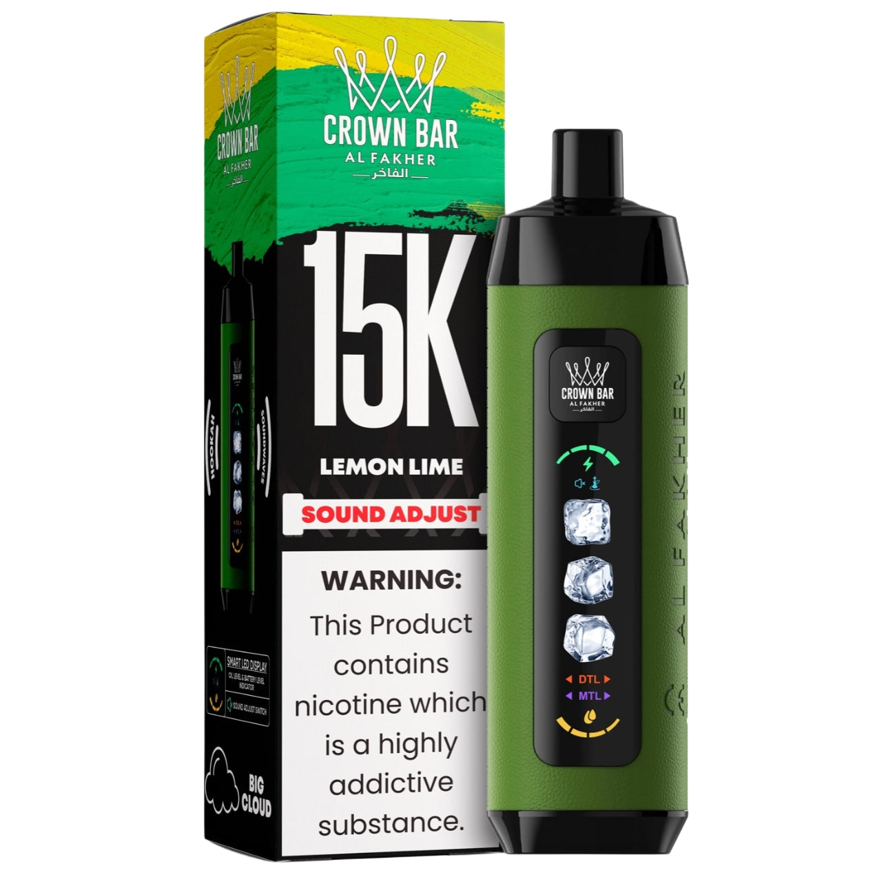 al fakher ice control crown bar disposable