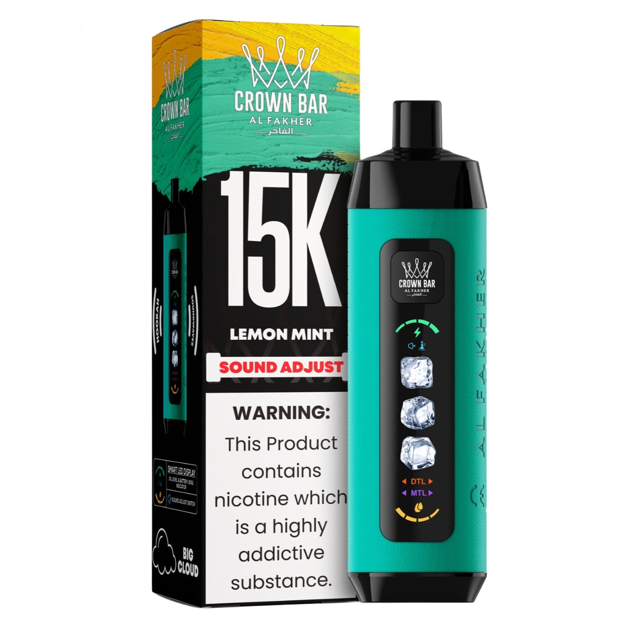 al fakher ice control crown bar disposable