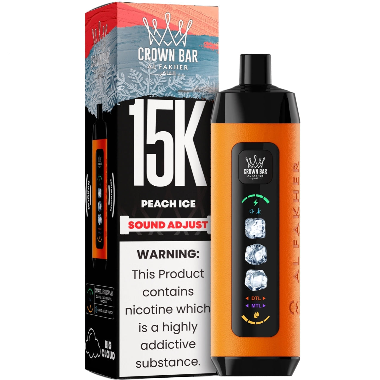 al fakher ice control crown bar disposable