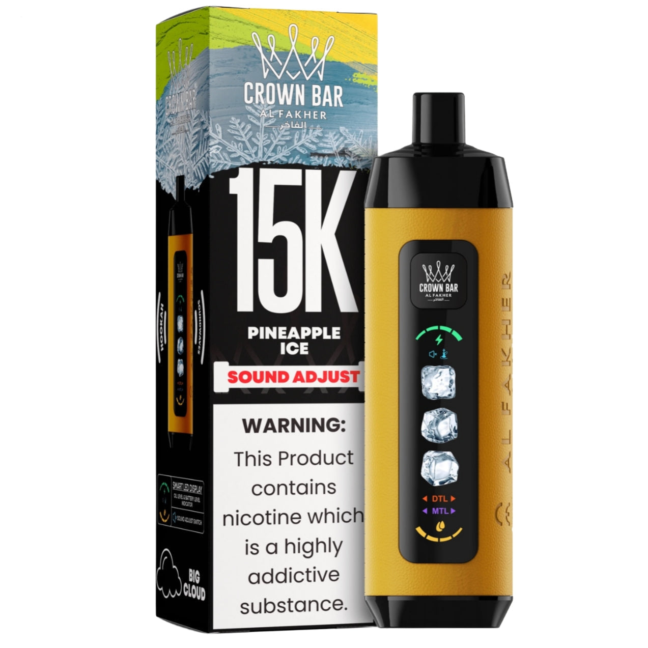 al fakher ice control crown bar disposable