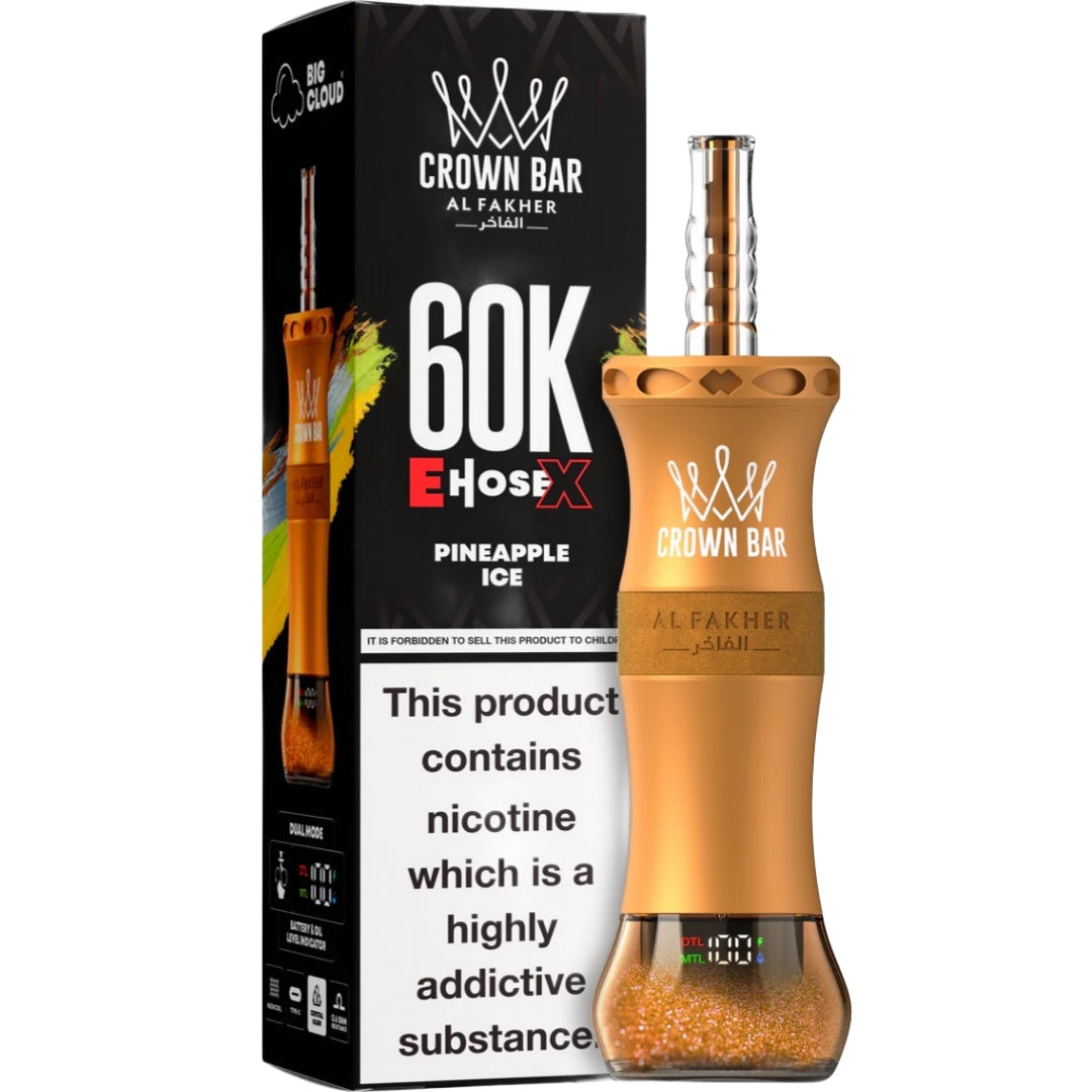 al fakher ehose 60k disposable , Al Fakher Pineapple Ice disposable vape