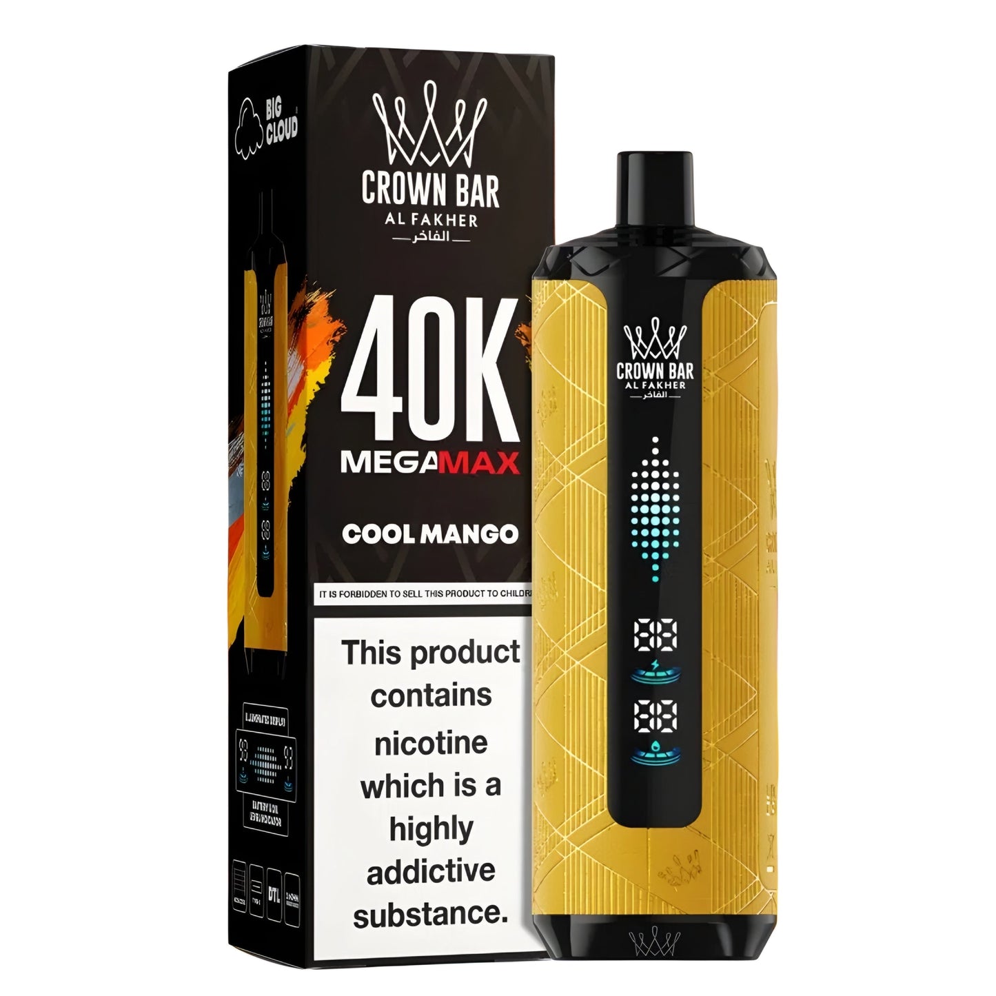 AL FAKHER 40K CROWN BAR MEGA MAX PUFFS DISPOSABLE 6MG