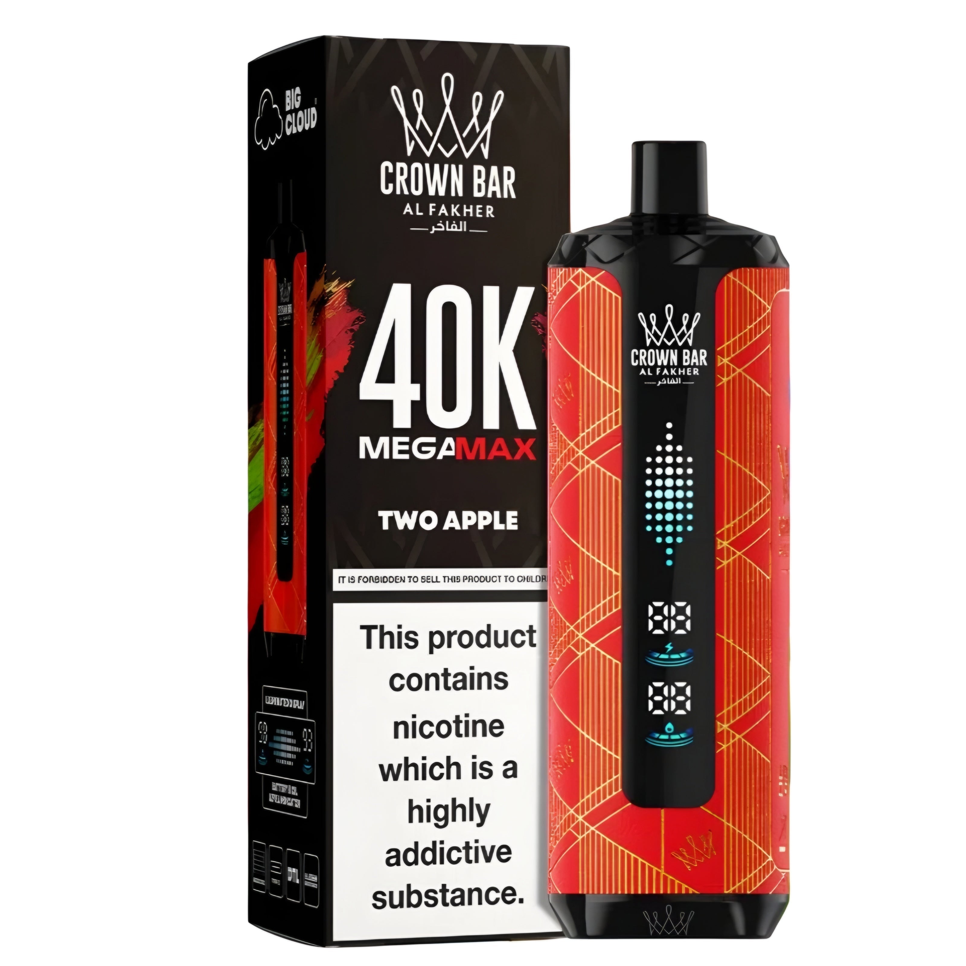 AL FAKHER 40K CROWN BAR MEGA MAX PUFFS DISPOSABLE 6MG