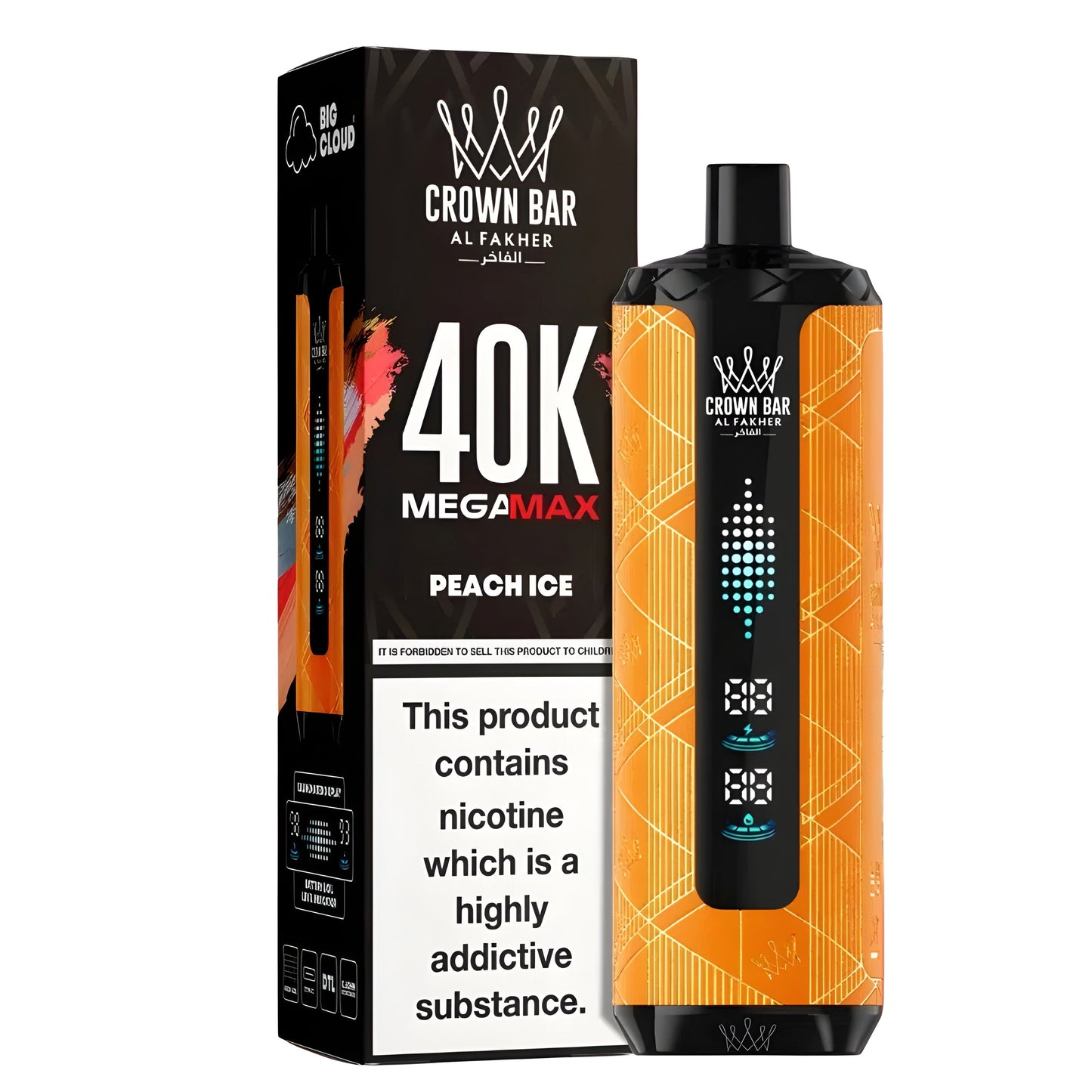 AL FAKHER 40K CROWN BAR MEGA MAX PUFFS DISPOSABLE 6MG