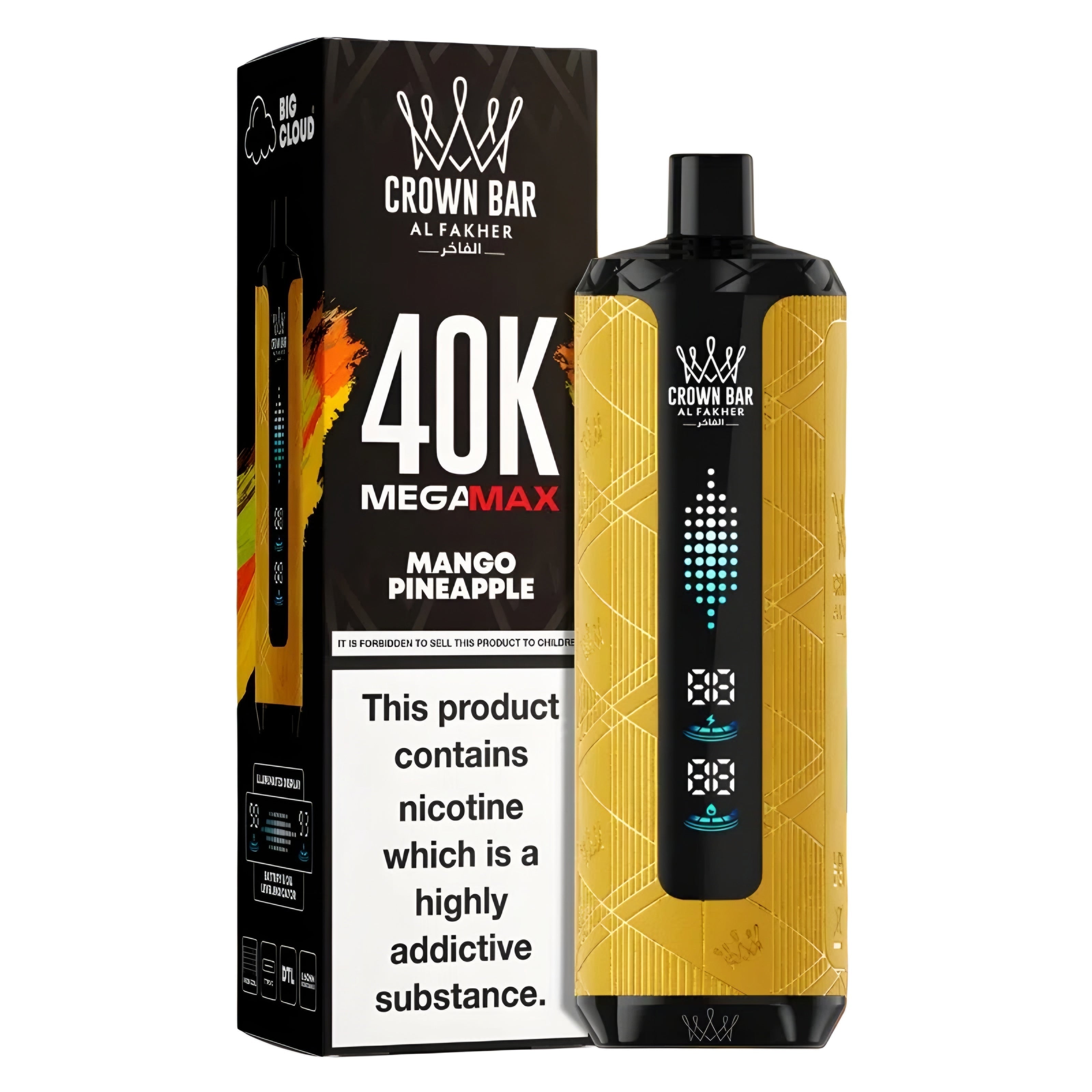 AL FAKHER 40K CROWN BAR MEGA MAX PUFFS DISPOSABLE 6MG