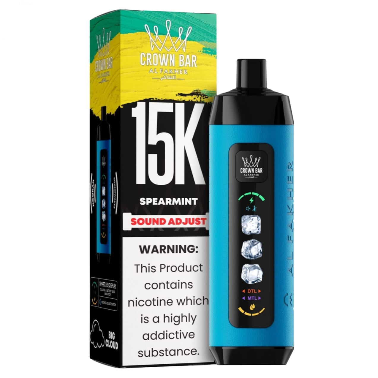 al fakher ice control crown bar disposable