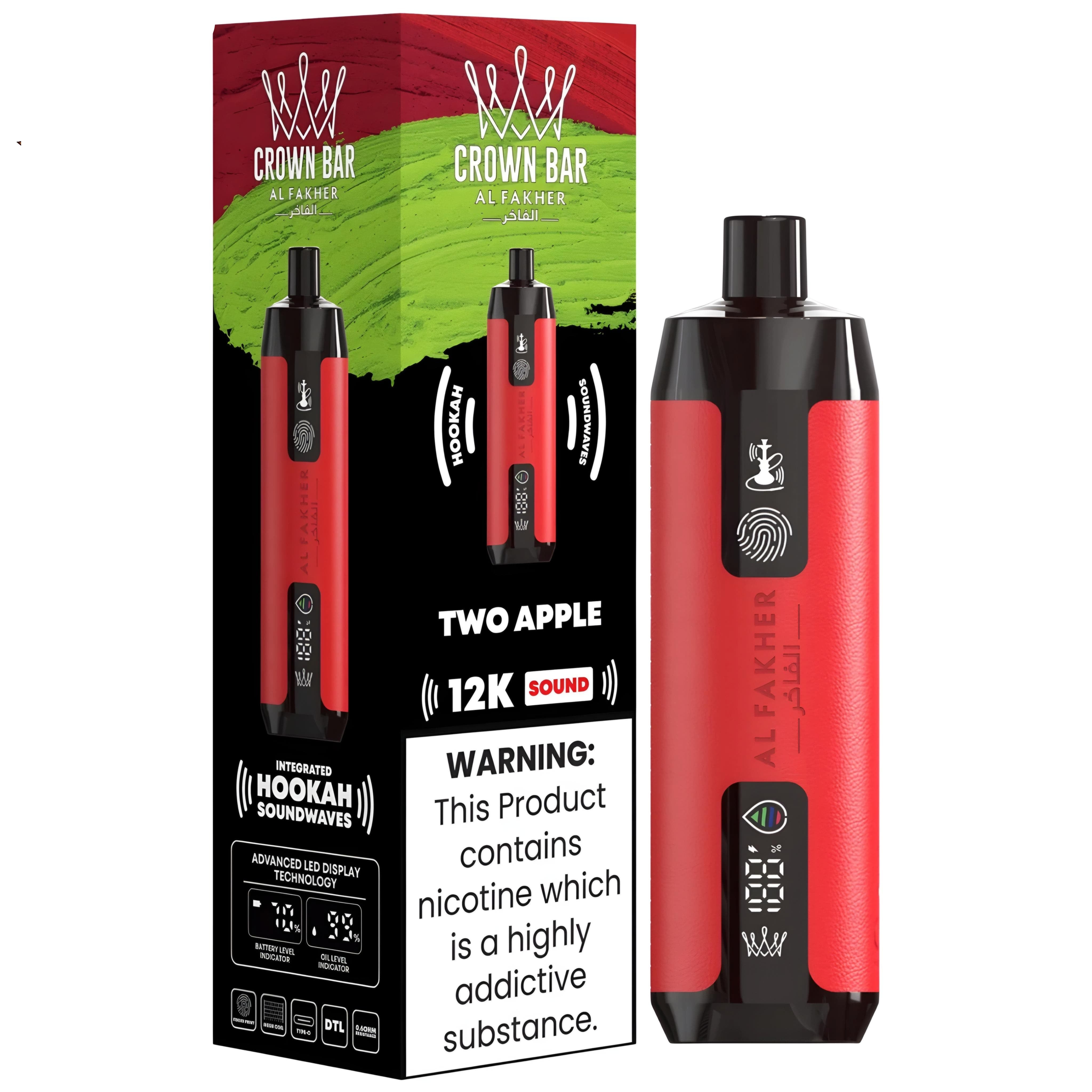 Buy Online 12K Disposable Sound Wave 5MG Vape 12000 Puffs in Pakistan