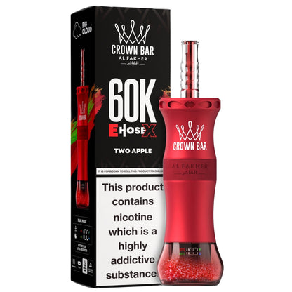 al fakher ehose 60k disposable , Al Fakher Two Apple Disposable Vape