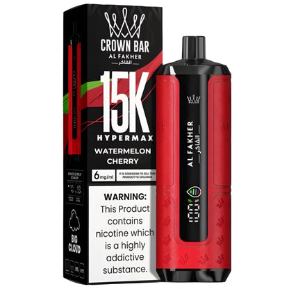 al fakher hypermax crown bar disposable vape  , Al fakher 15k crown bar