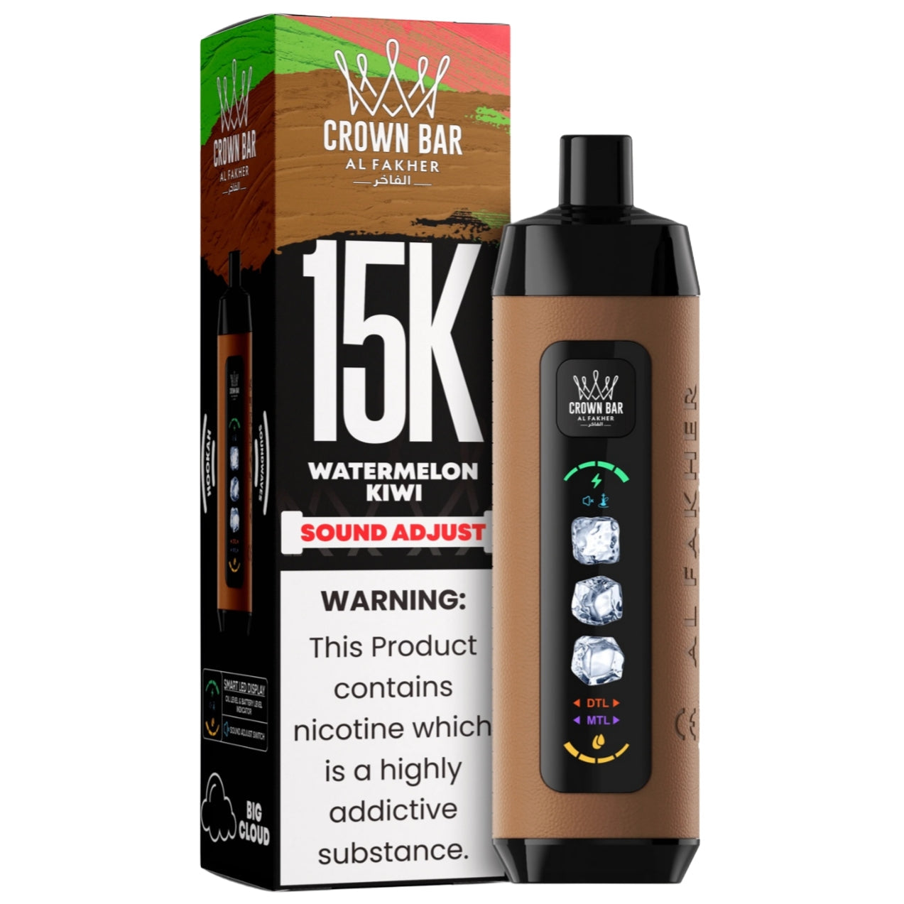 al fakher ice control crown bar disposable