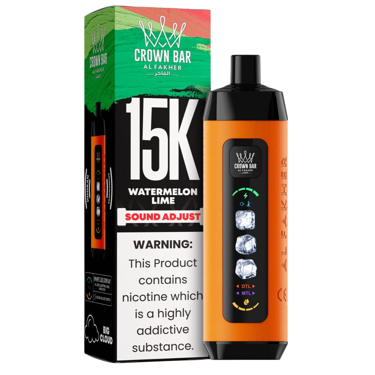 al fakher ice control crown bar disposable